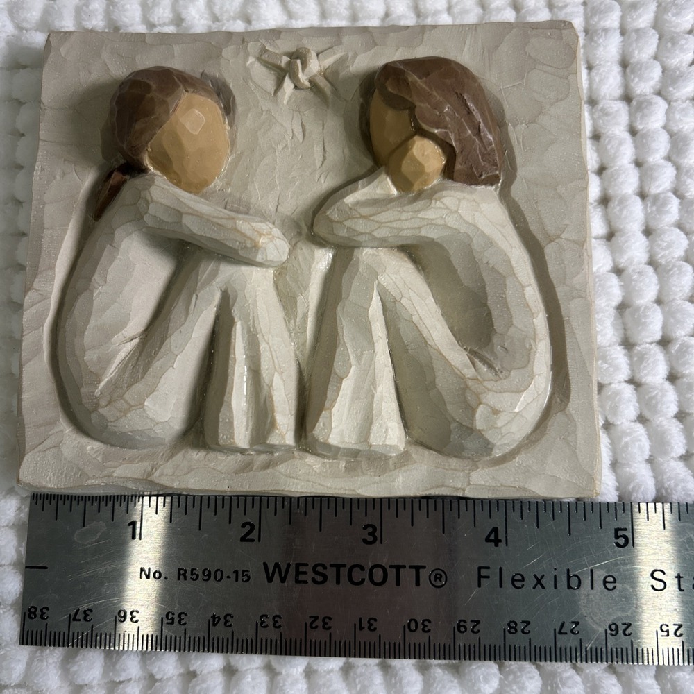 Willow Tree Friendship Plaque Demdaco Susan Lordi 2001 Retired No Box - Picture 3 of 4